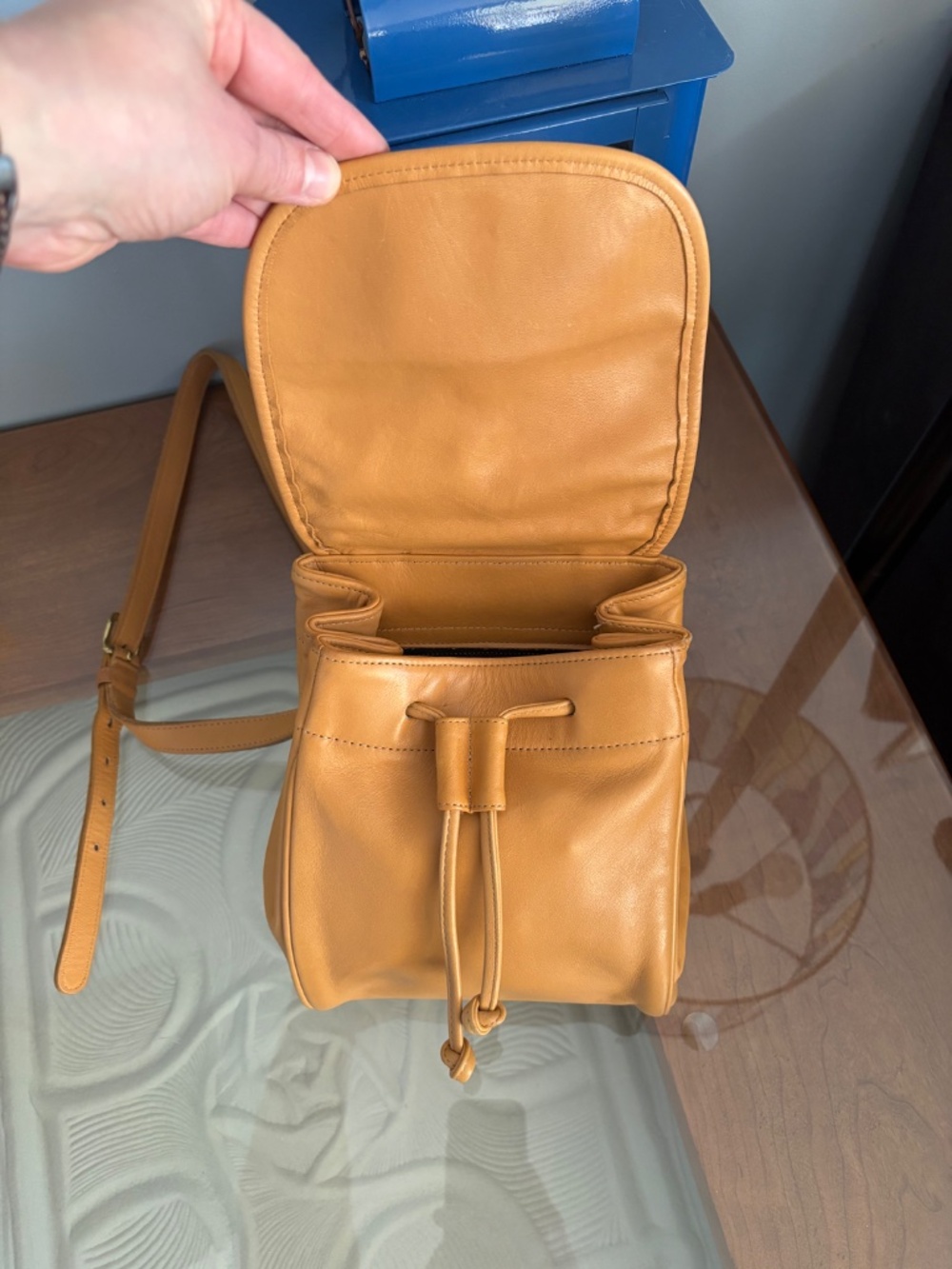 Vintage Coach Flap Drawstring Bag Style 4029 - Picture 13 of 16